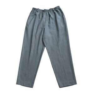 ALFRED DUNNER Womens Size 18 Vintage Gray High Rise Pull On Pants 27" Inseam